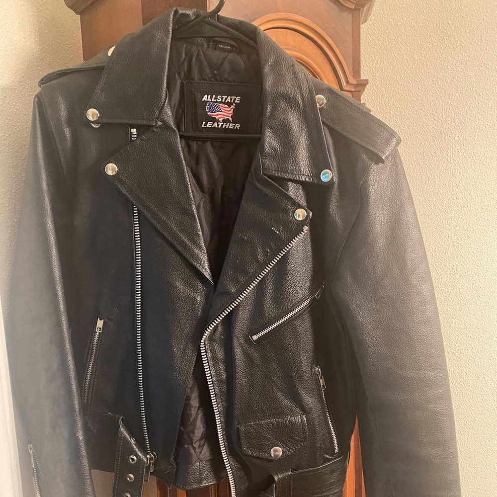 Moto leather jacket !